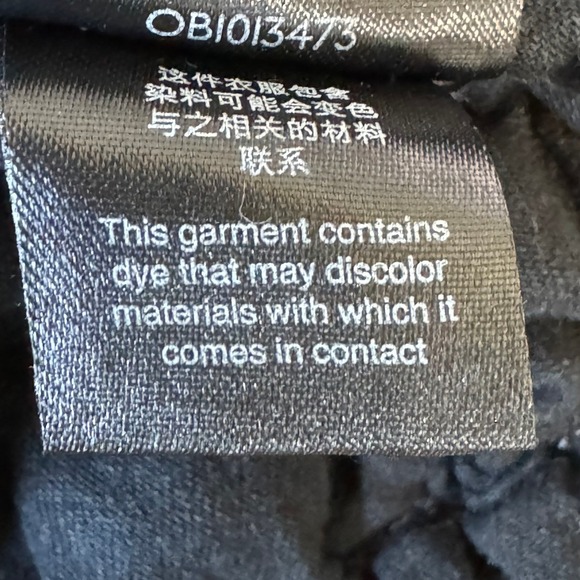 Free People Dolman Quilted Washed Black Bomber Jacket Womens Large Zip Up - Picture 10 of 10